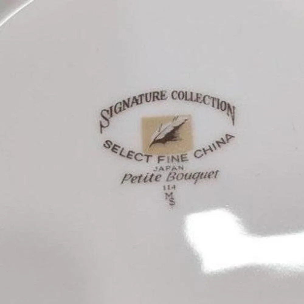 Signature Collection Petite Bouquet‎ Bread Plates, Set Of 4, Floral Tableware